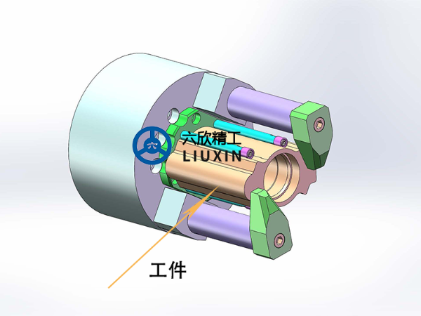 助力器殼體指形卡盤夾持方案